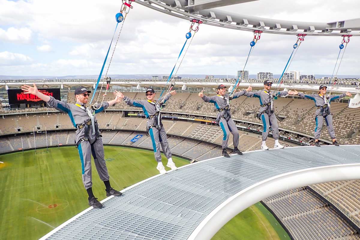 VERTIGO rooftop walk at Optus Stadium in Perth
