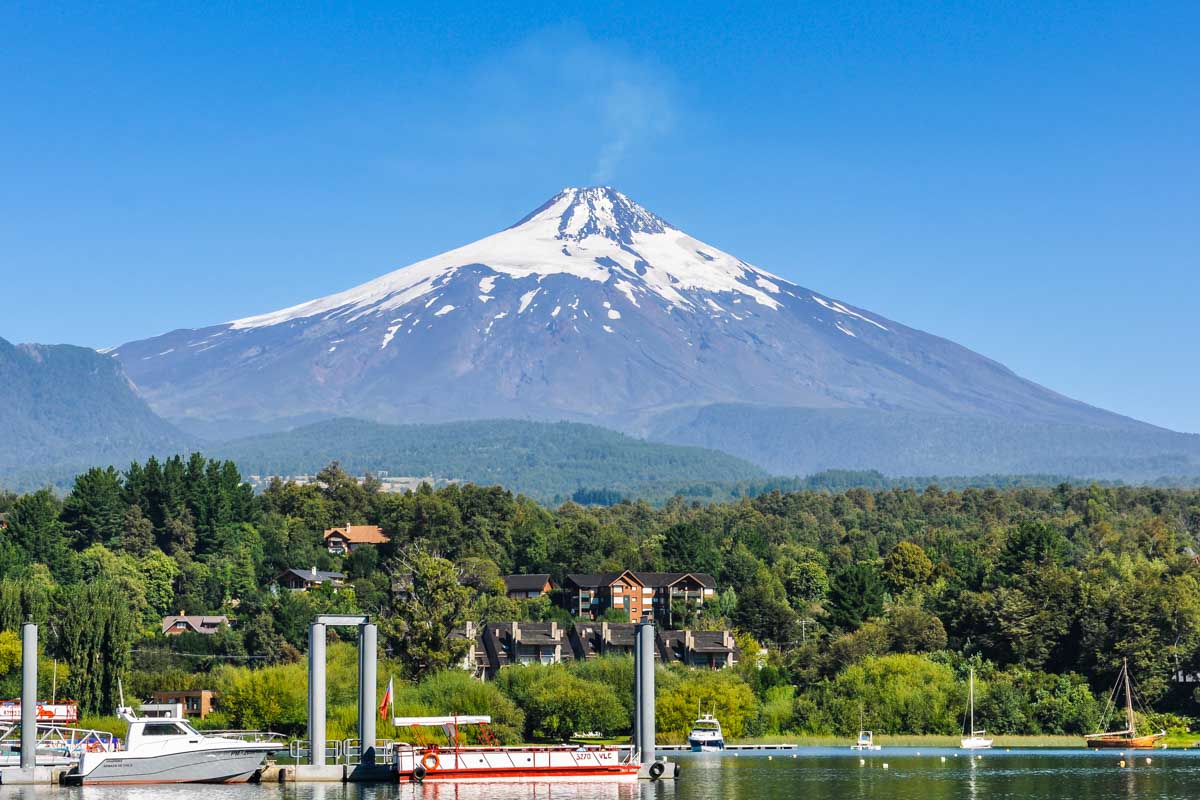 Villarrica volcano in Pucon, Chile