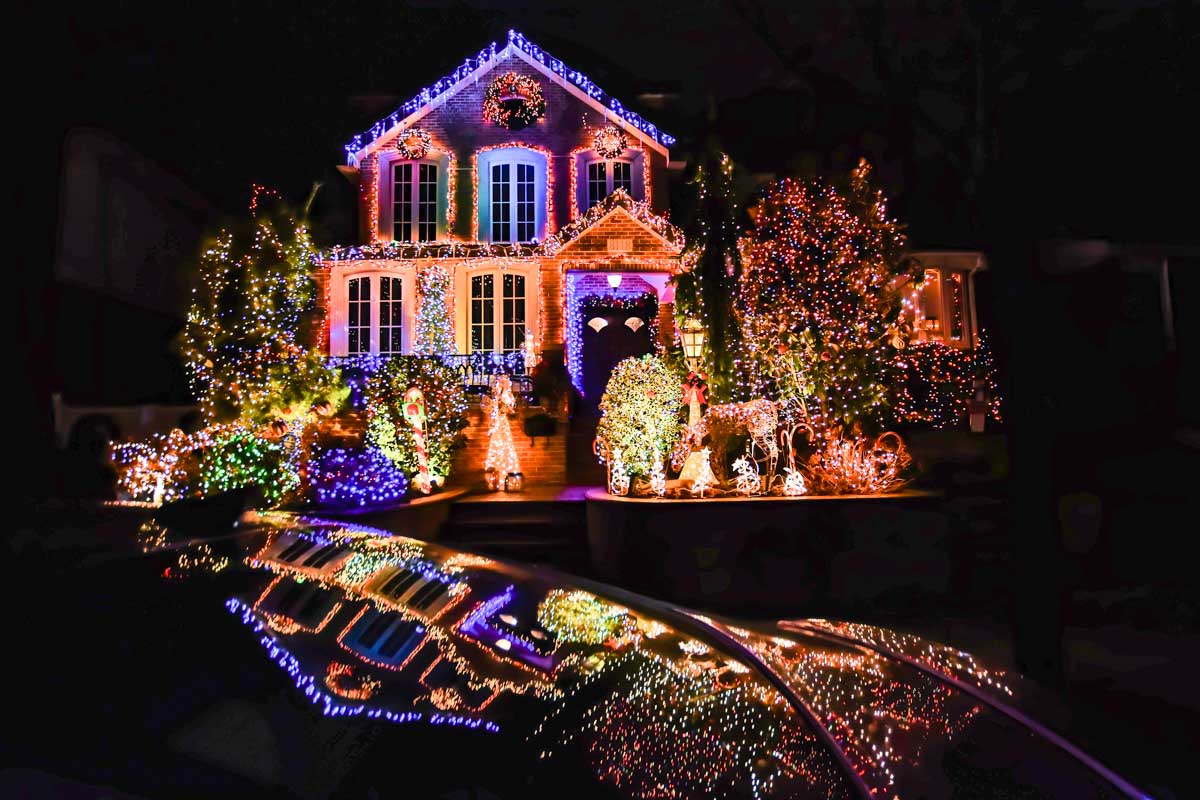 Christmas lights in Dyker Heights Brooklyn