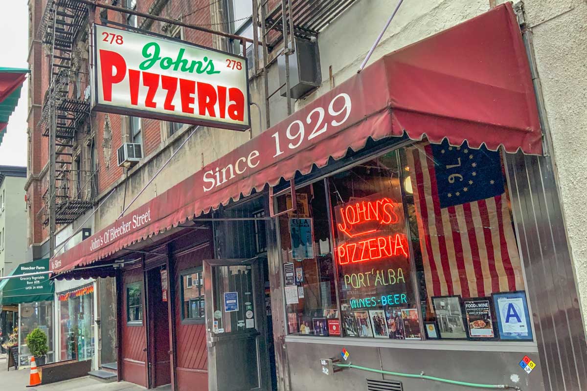 The front of John's of Bleecker Street-2 in New York City!