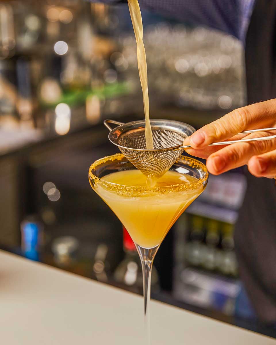 Making a margarita on a tour in Puerto Vallarta