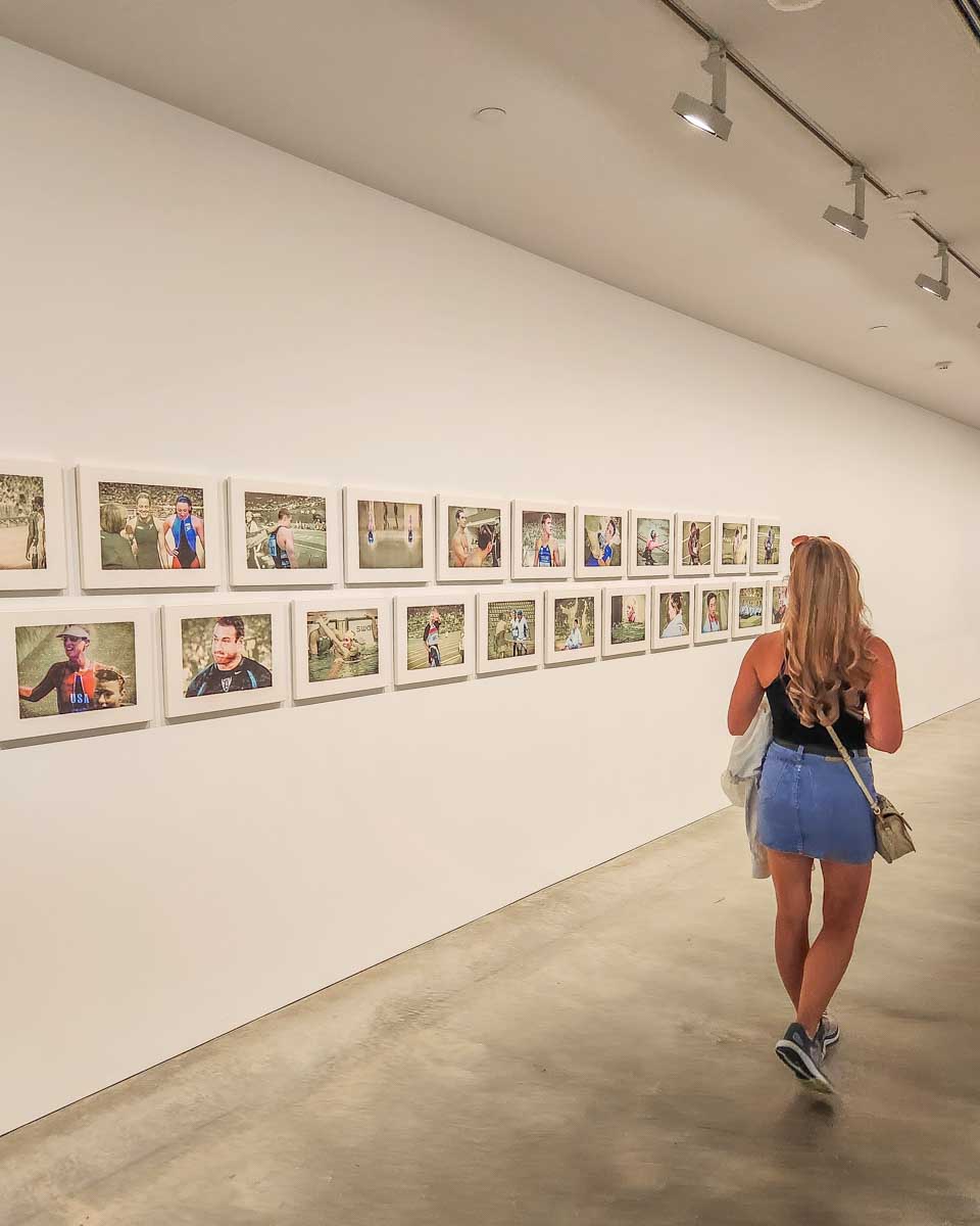 Bailey walks the Museum of Contemporary Art Australia in Sydney