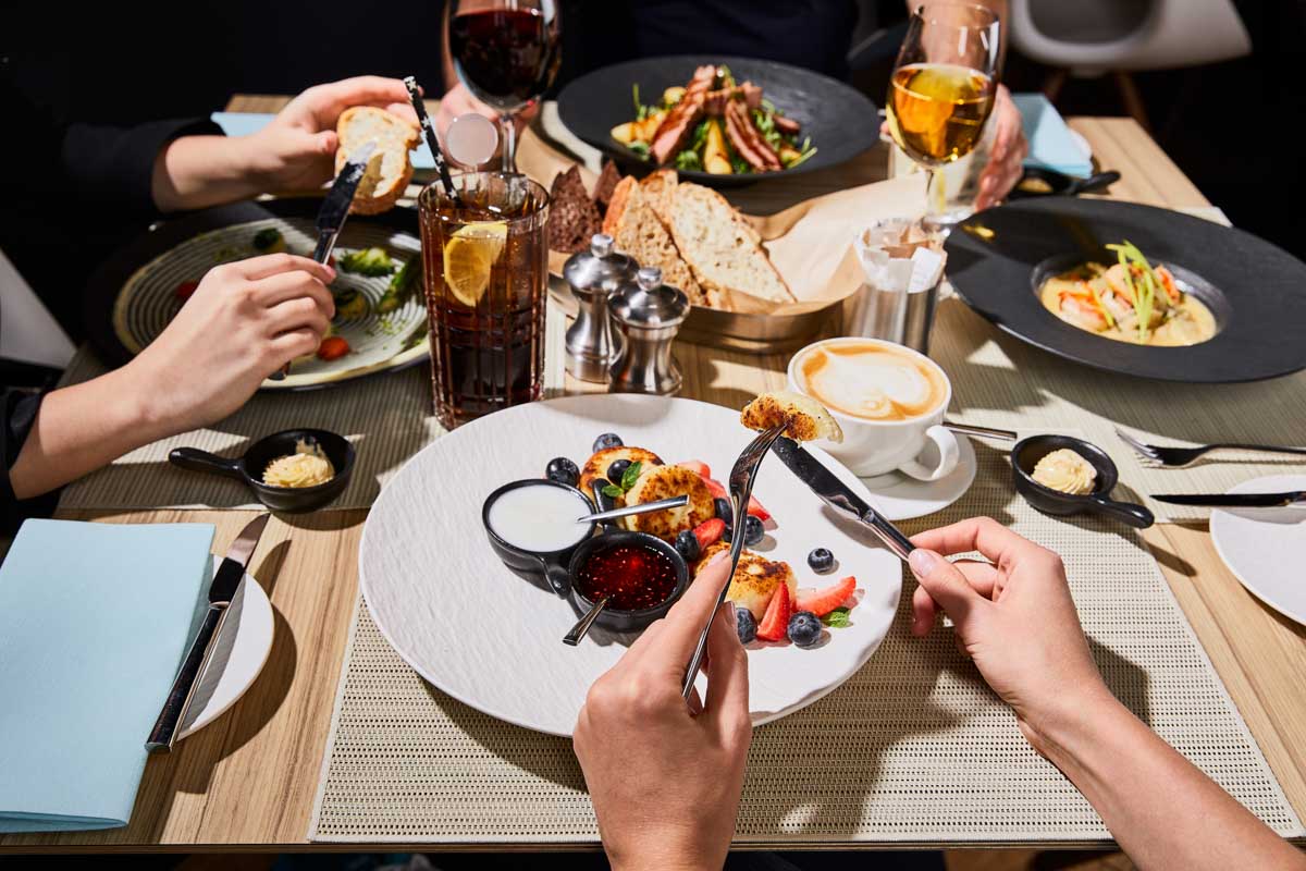 People enjoy a wine paired lunch in Mendoza, Argentina