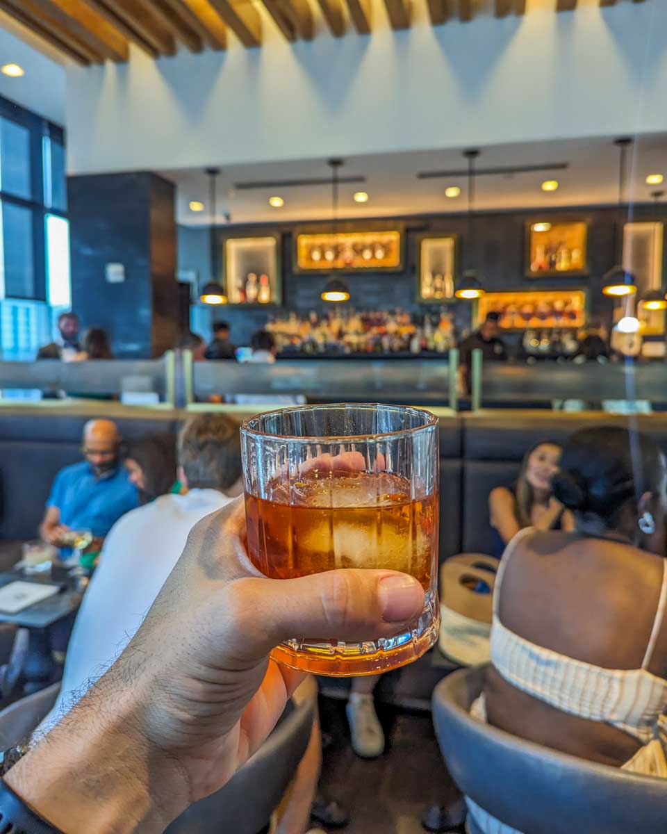 Enjoying a cocktail in Washington DC