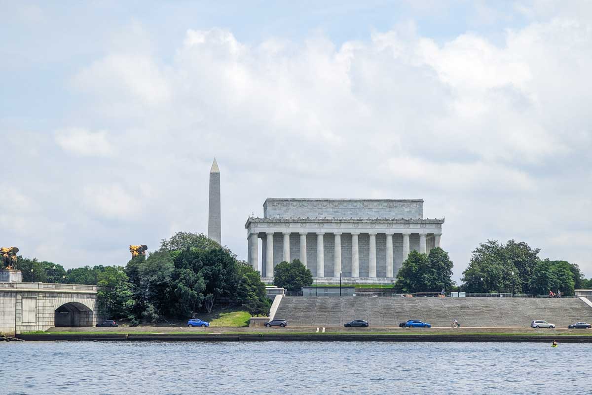 Lincoln Memorial as seen from a cruise from Georgetown Washington DC