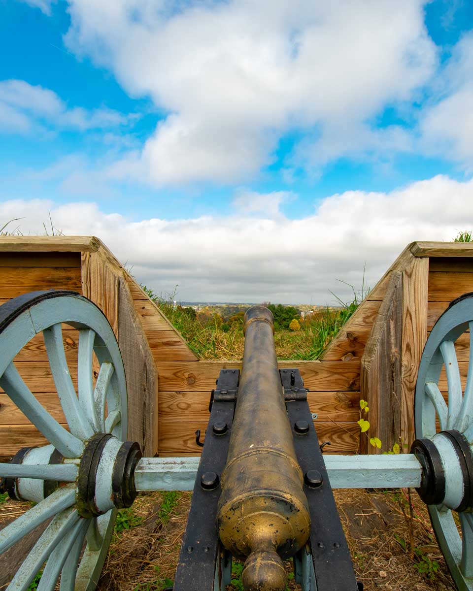 Old cannon at Valley Forge National Historical Park in USA