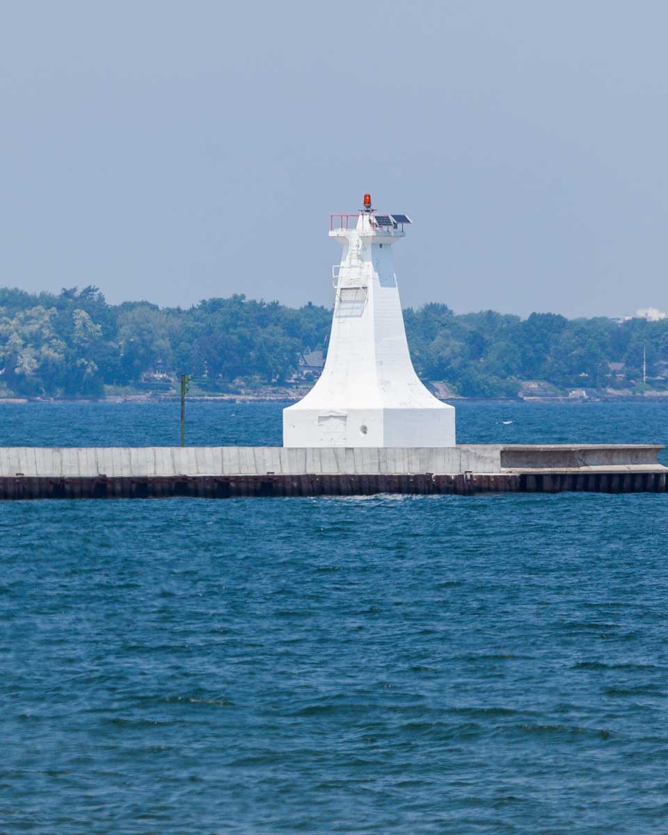 One of the Burlington Canal Lighthouses in Hamilton, Ontario
