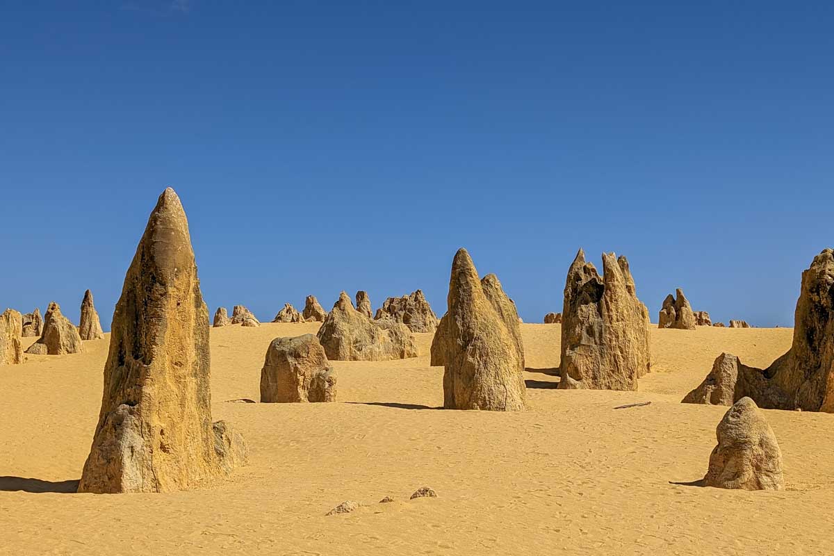 Pinnacles in the desert of Australia
