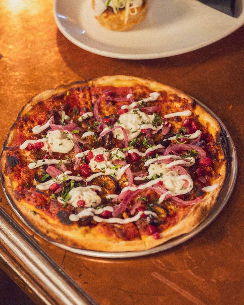 Pizza at Skinny Dukes Glorious Emporium in Kelowna BC Canada