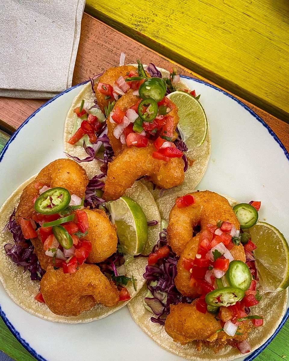 Tacos on a plate at Añejo Restaurant