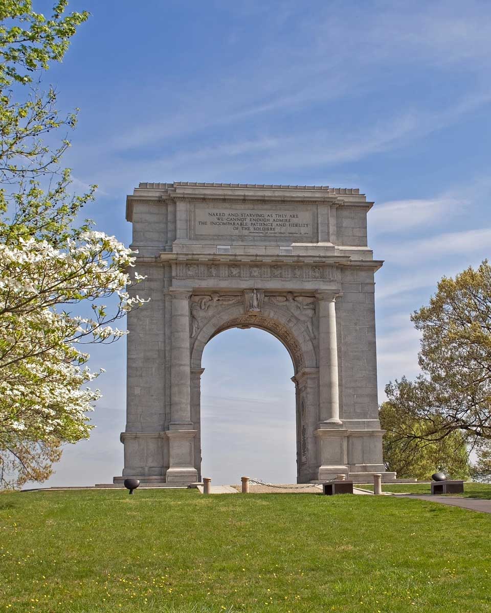 The National Memorial Arch on a tour to the Valley Forge National Historical Park