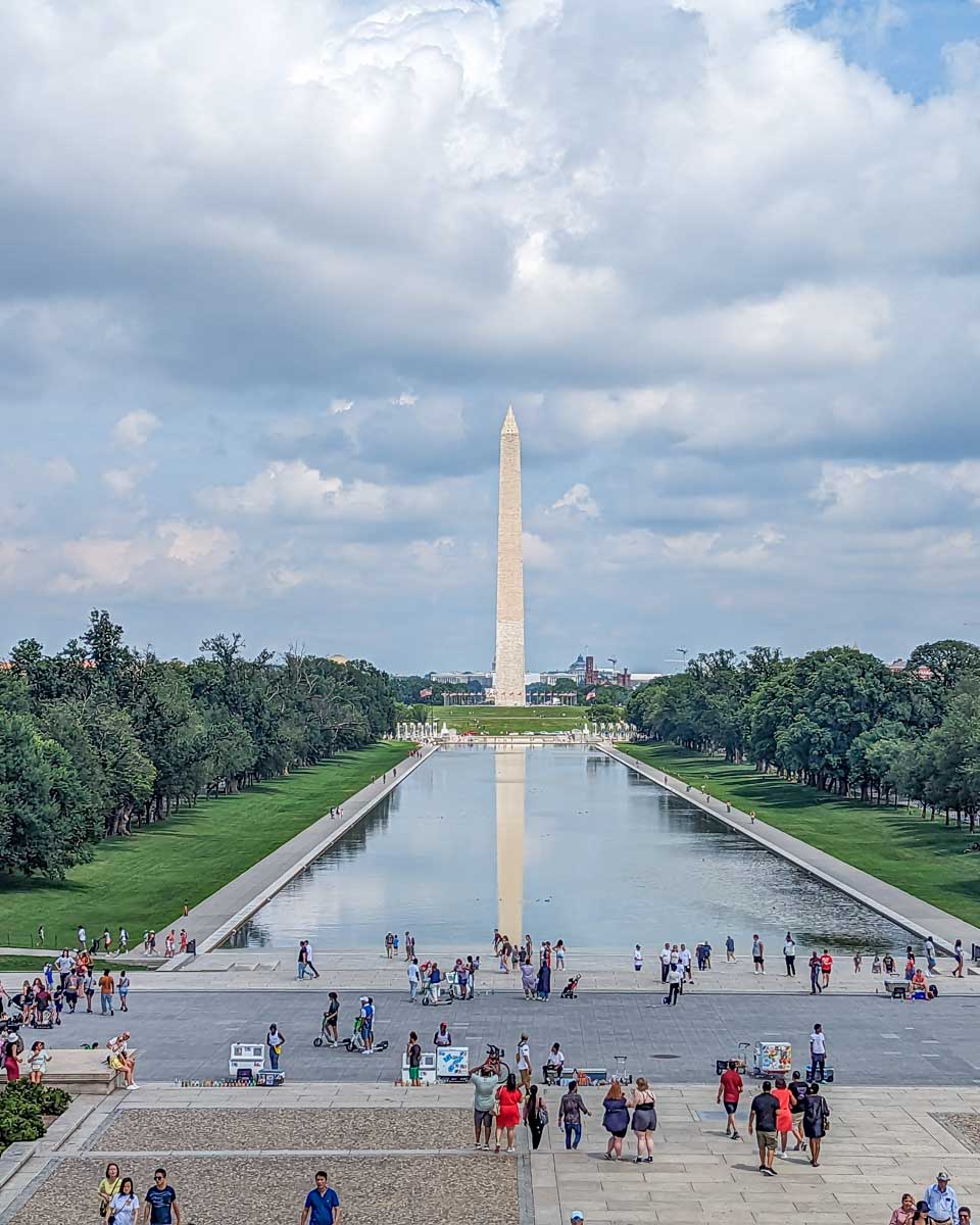 The Washington Monument and the Lincoln Memorial reflection Pool