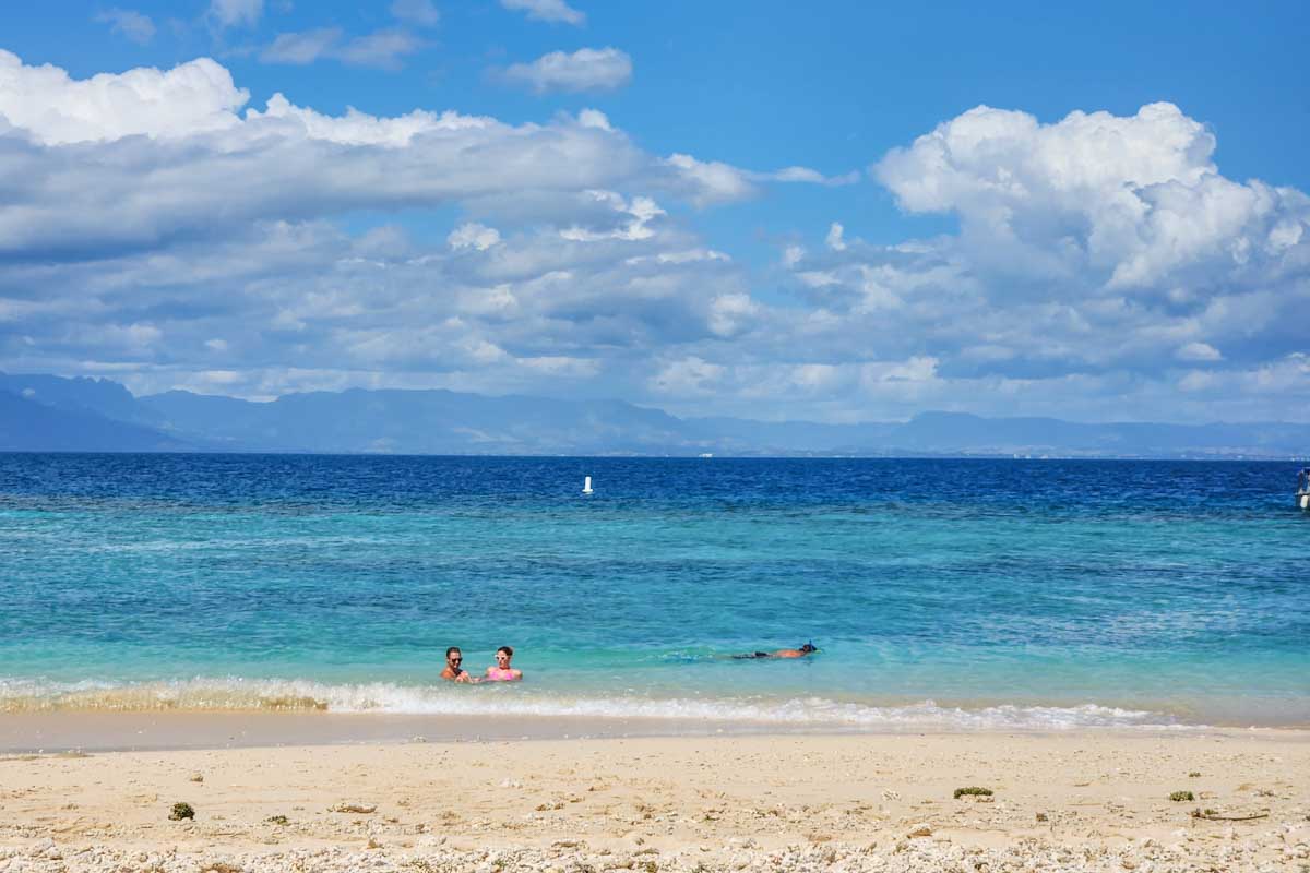 Views of the beach at South Sea Island, Fiji