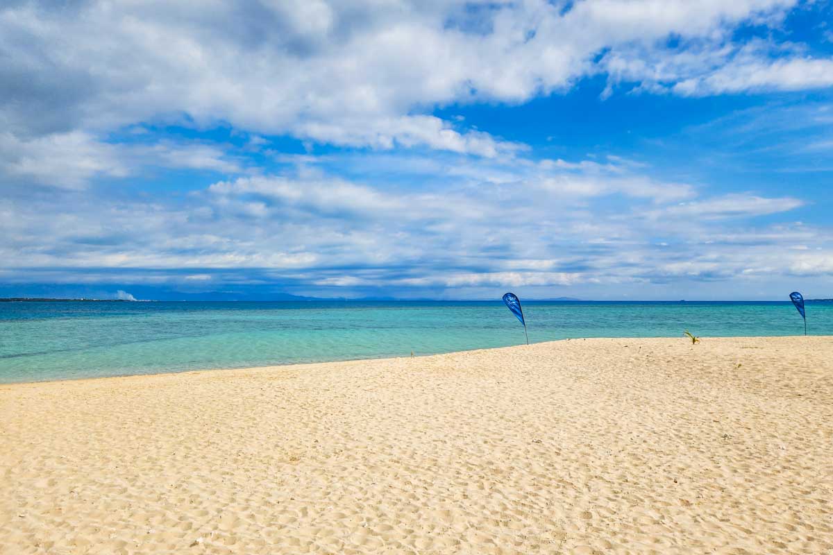 White sand beaches on Tivua Island