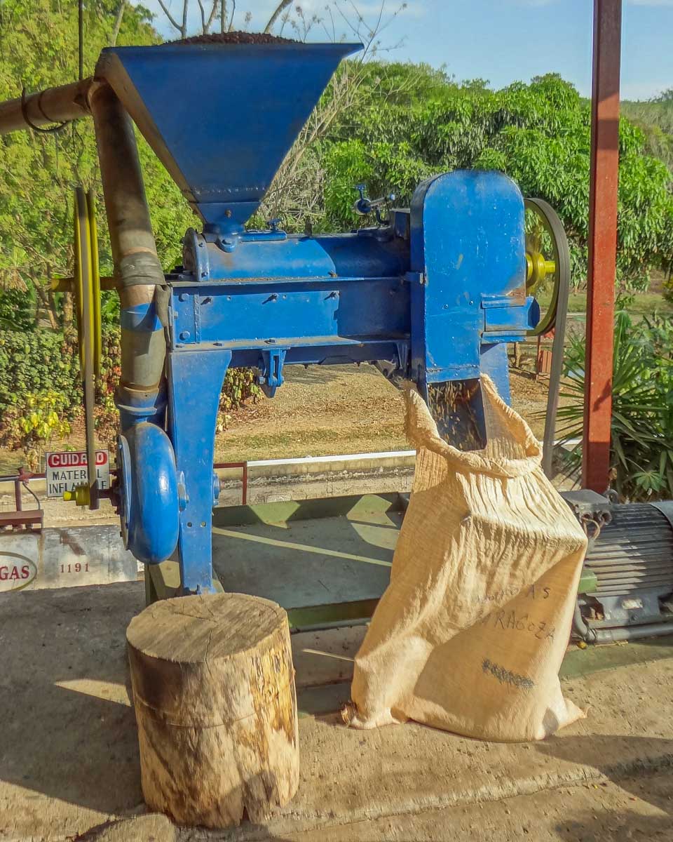 A large coffee packer in Medellin Colombia