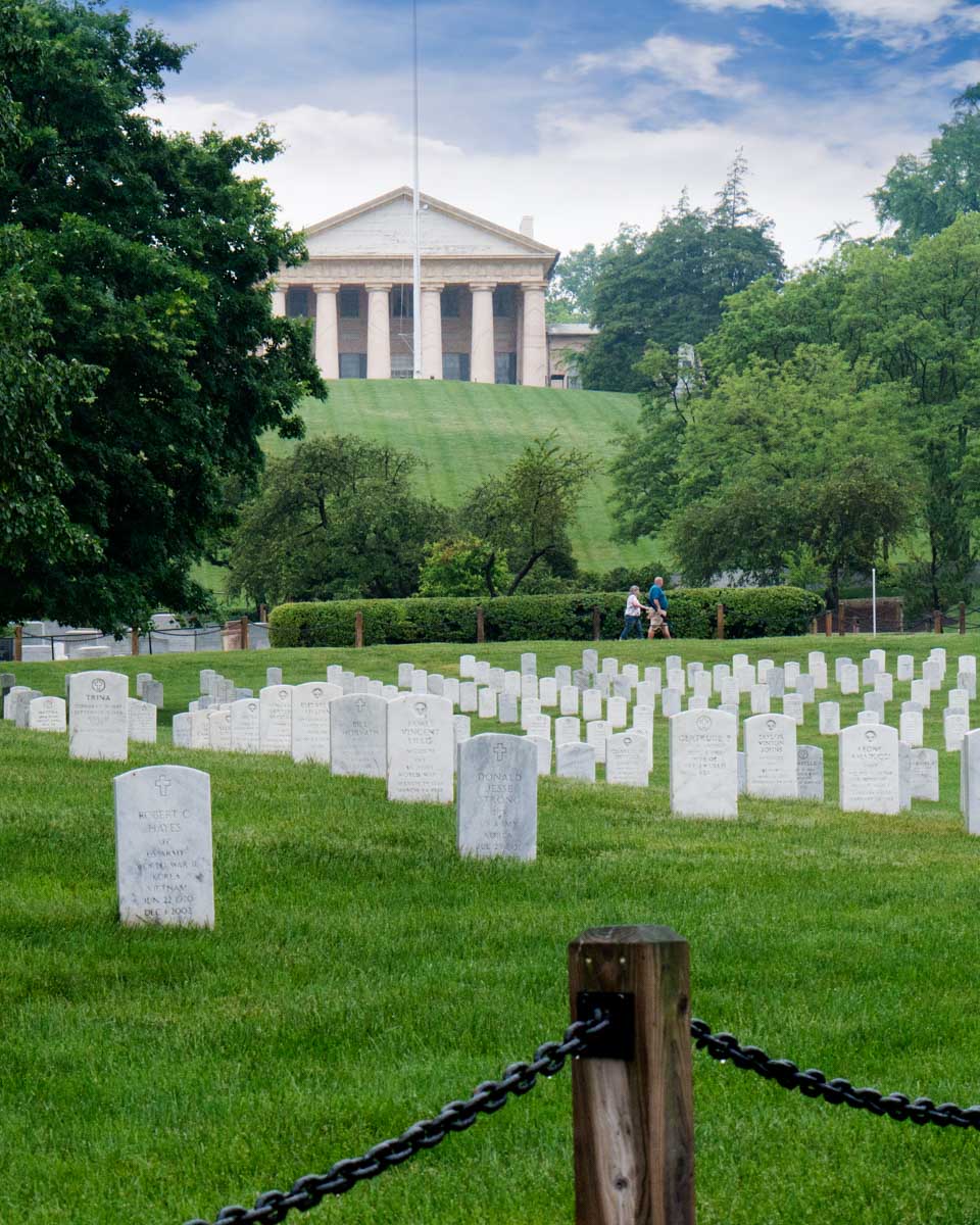 Graves at Arlington National Cemetery in Washington, DC