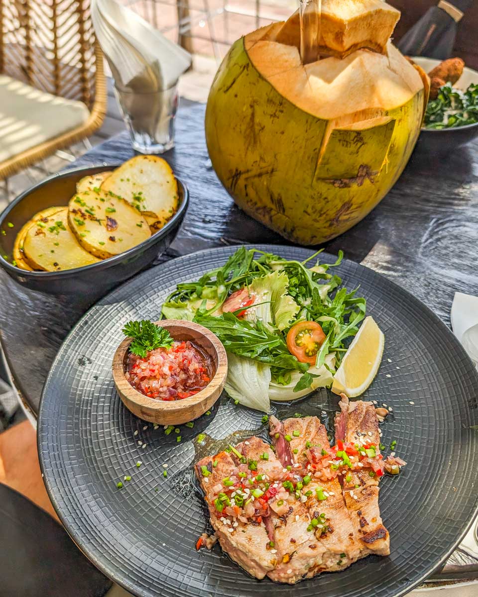 Seared tuna at The Place with No Name in Uluwatu