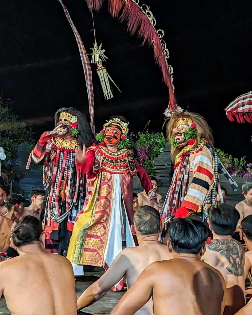 The famous Kecak Dance in Uluwatu, Bali