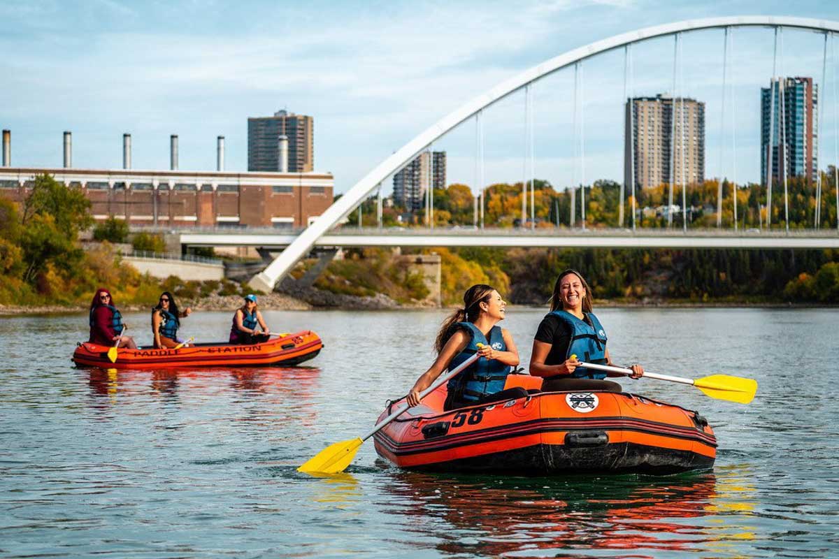 The Paddle Station river float rafts in Calgary