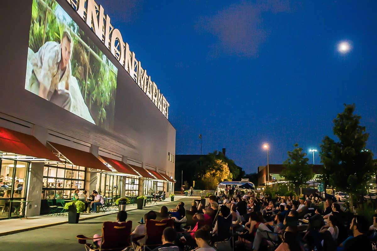 Union Market outdoor theater in Washington dc