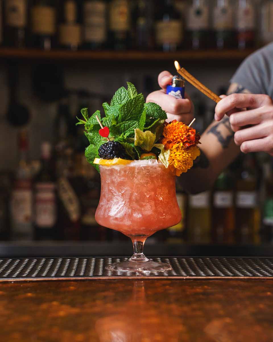 A cocktail at Civil Liberties in Toronto