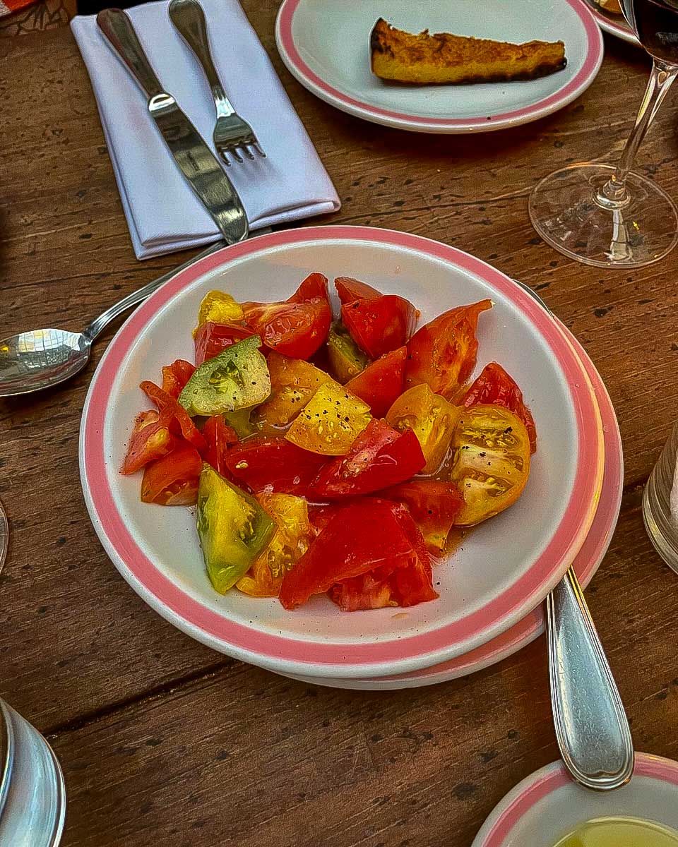 A plate of vegtables on a sherpa food tour in Buenos Aires Argentina