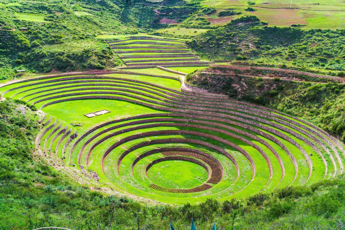 Moray the Inca Ruin in the Sacred Valley of Peru