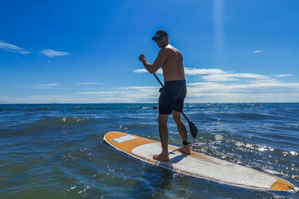 Paddle boarding in Tamarindo
