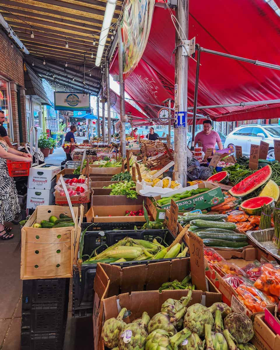 Fruit and Veg on the streets of the Italian Market in Philadelphia