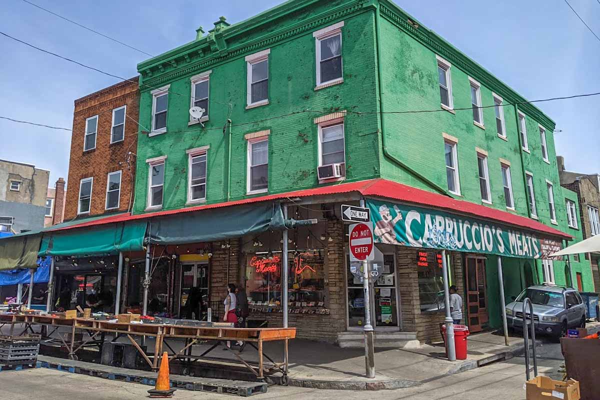 Old Building in the Italian Market in Philadelphia