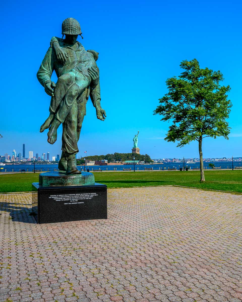 The Liberation memorial at Liberty State Park Jersey