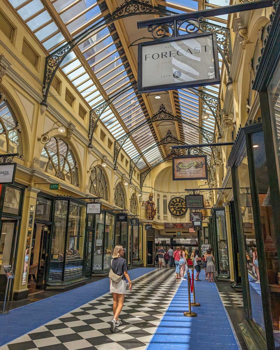 The Royal Arcade in Melbourne Australia