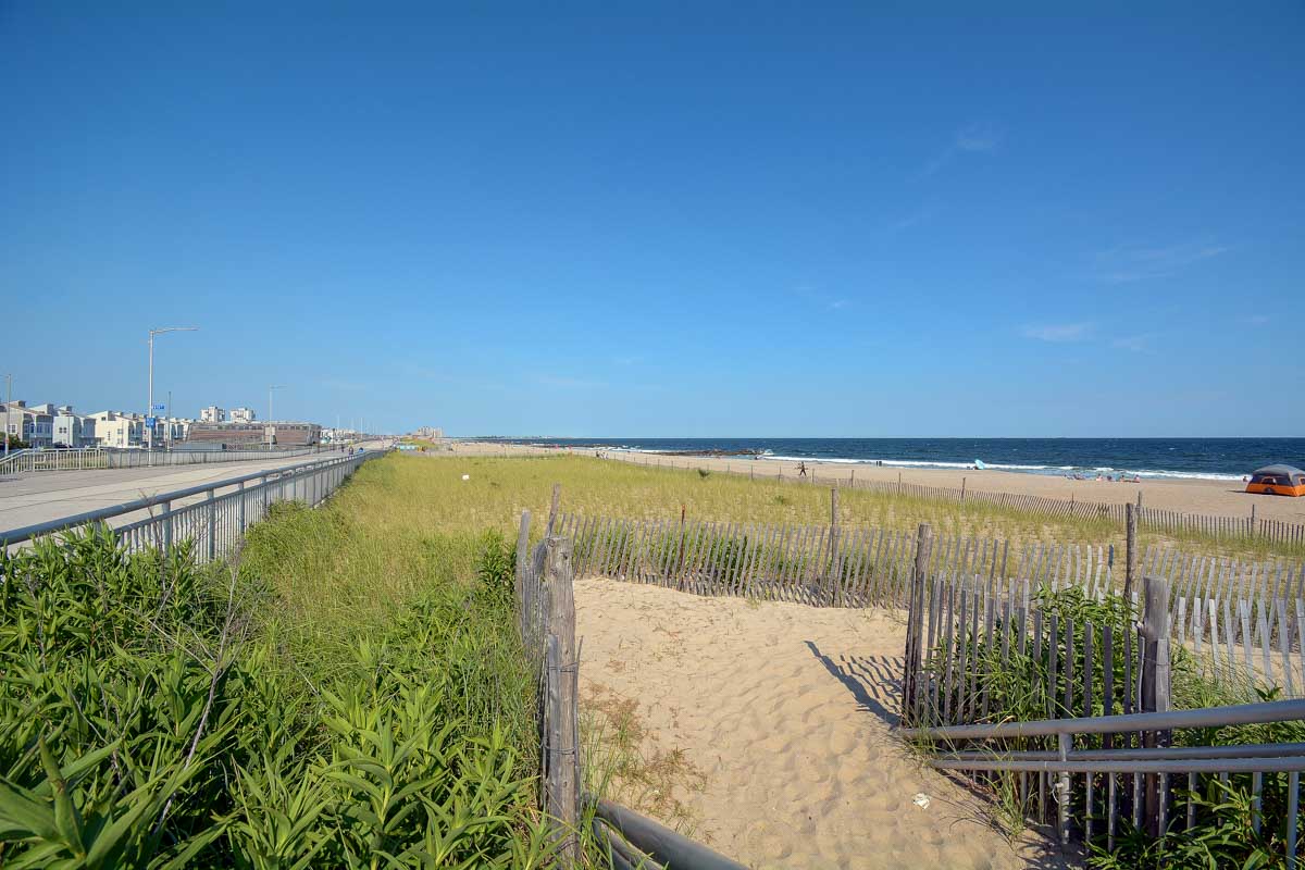 The boardwalk at Rockaway Beach New York City
