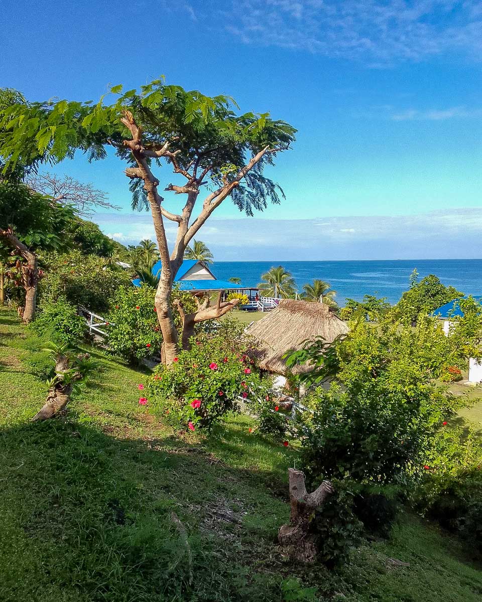 View from a bungalow at Waya Lailai Eco Haven Fiji