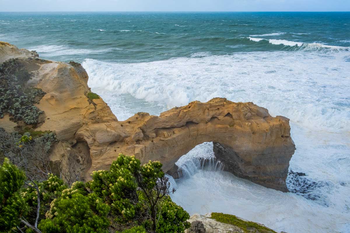 A rock formation on the Great Ocean Road