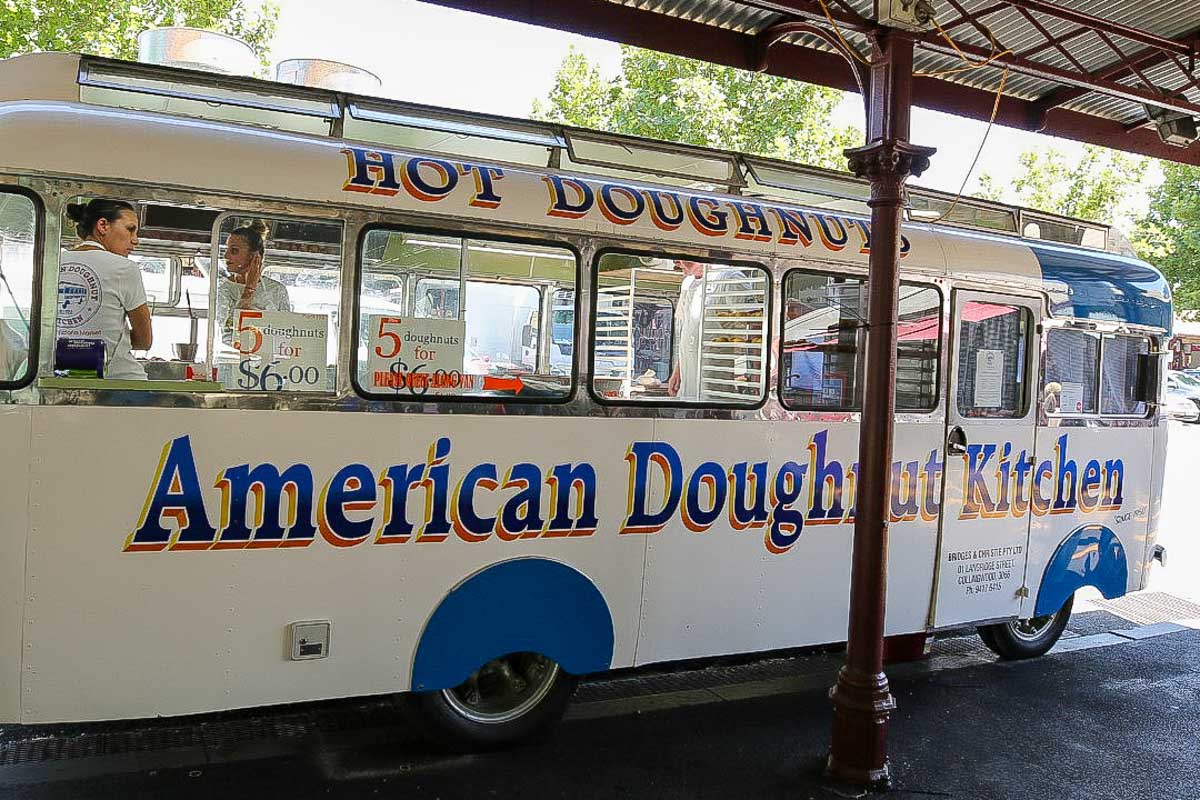 American Doghnut Kitchen at the Queen Victoria Market in Melbourne Australia