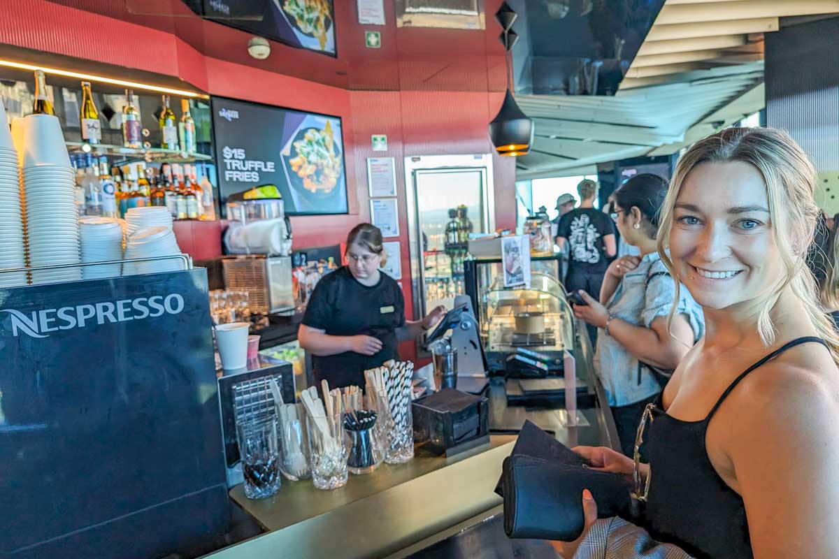 Bailey at Bar 88 in the melbourne skydeck