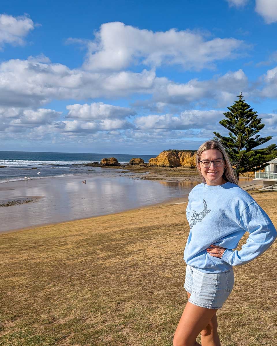 Bailey at Bells Beach on the Great Ocean Road