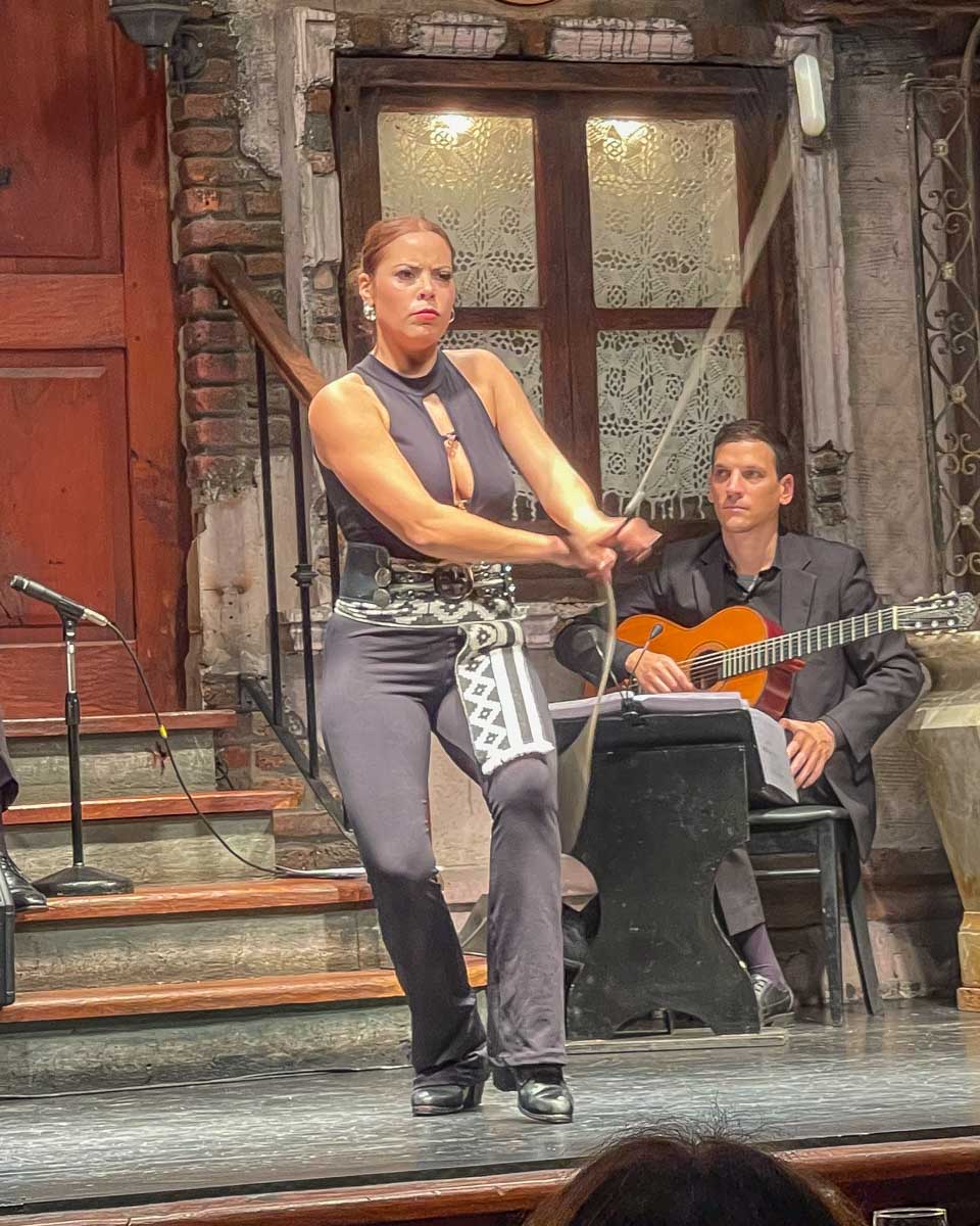 A woman performs at La Ventana Buenos Aires Argentina