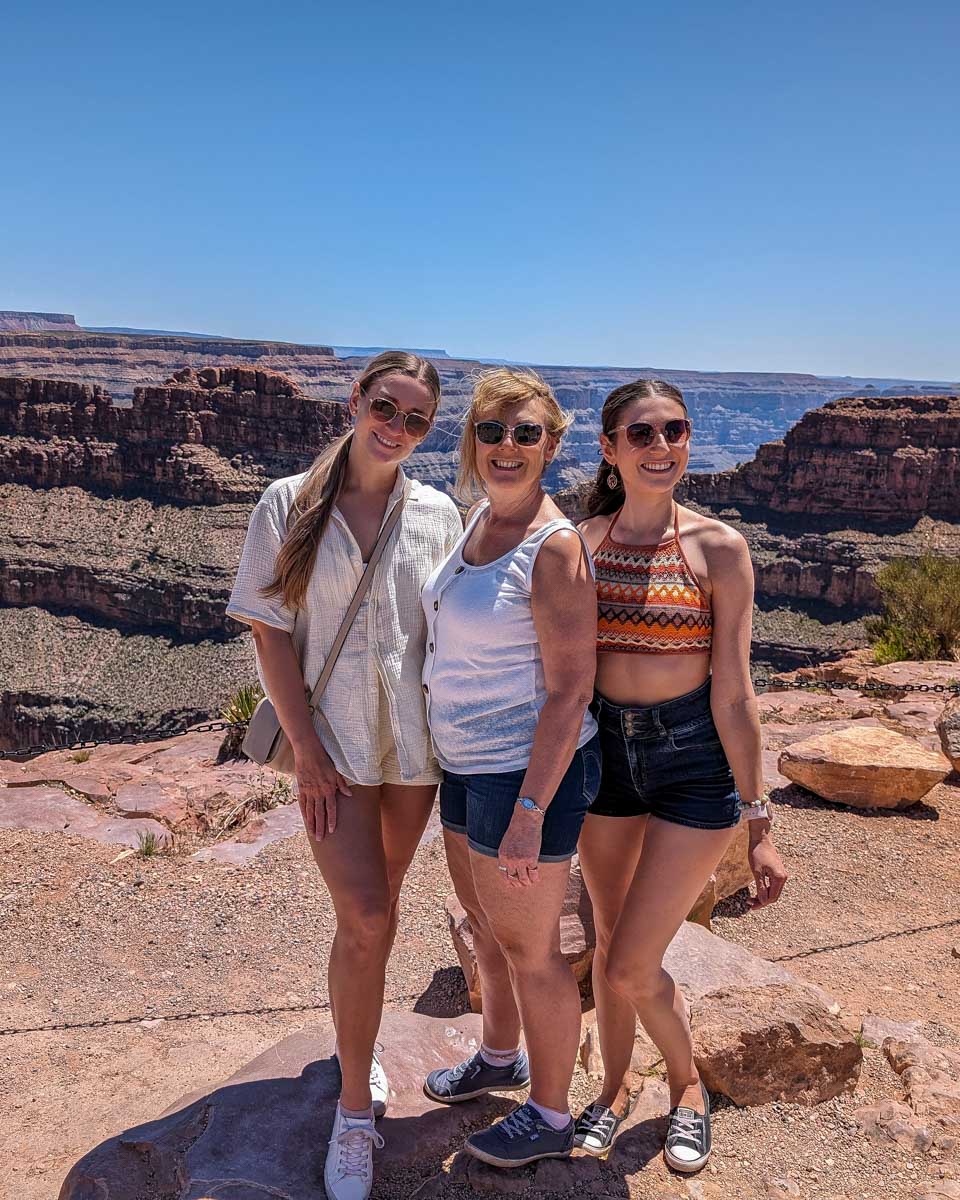 Bailey and family on a tour to the grand canyon from Las Vegas