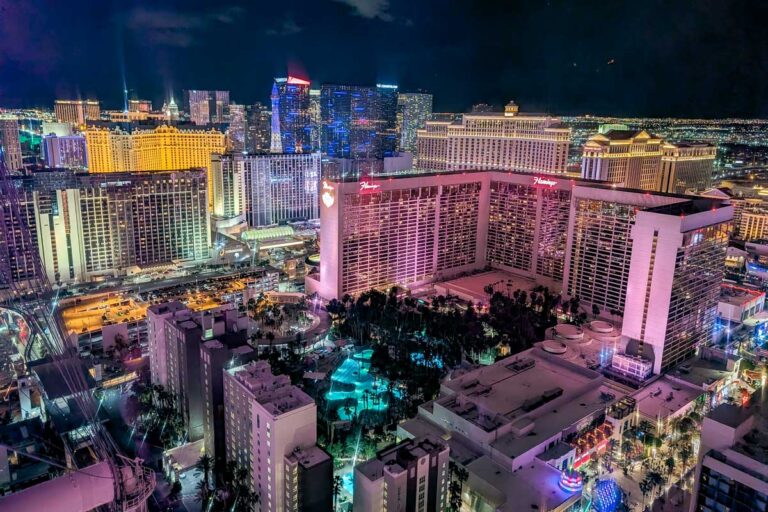 View of vegas from the High Roller Las Vegas