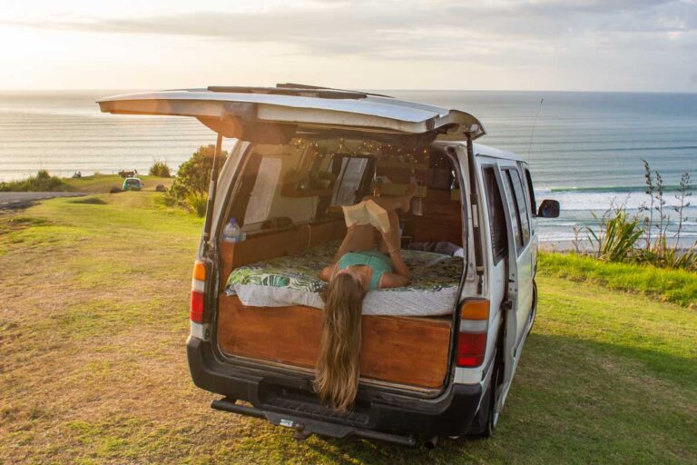 A-lady-in-her-campervan-in-Australia