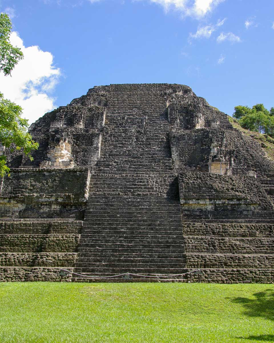A pyramid temple at Tikal Guatemala