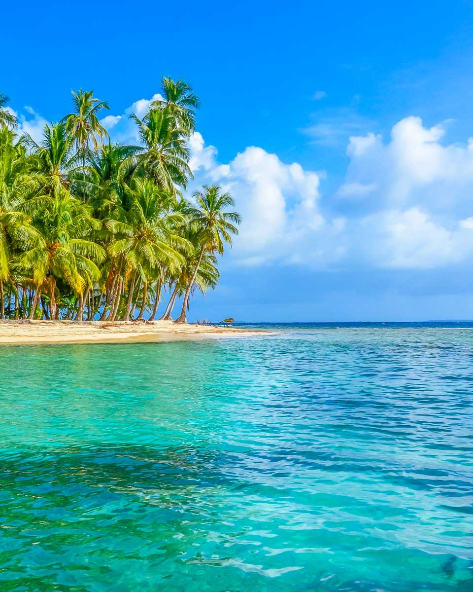An island in the San Blas Islands on a tour from Panama City Panama