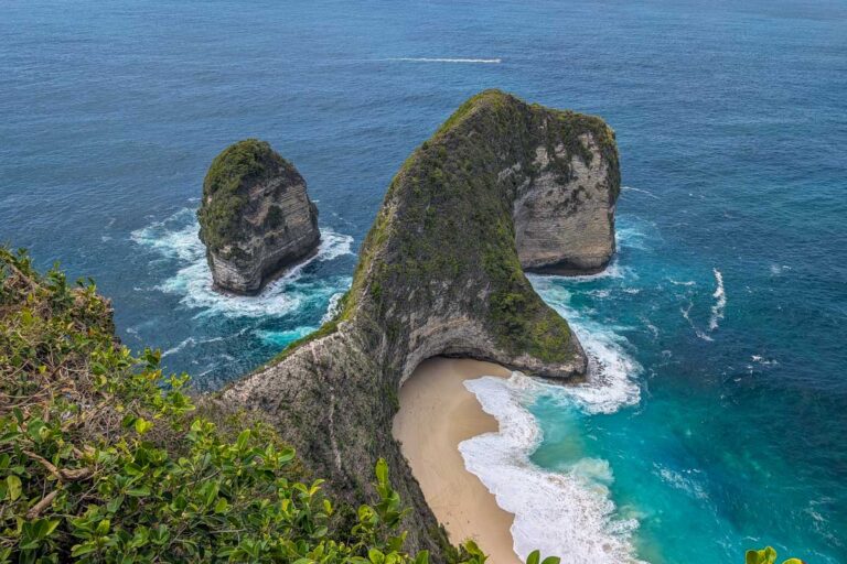 Kelingking Beach on a Nusa Penida tour in Bali
