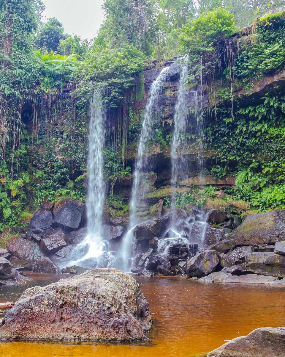 Kulen Waterfall Kulen National Park near Siem Reap Cambodia
