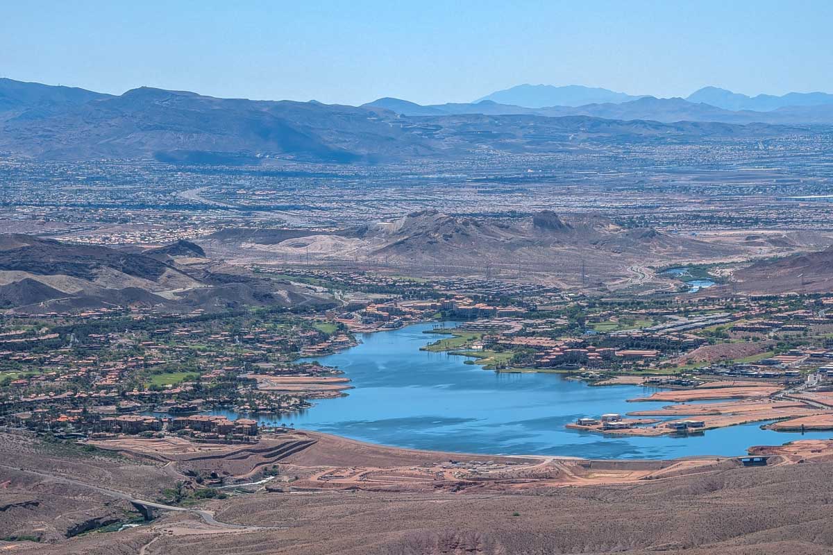 Landscape from a helicopter on a tour to the grand canyon from las vegas USA