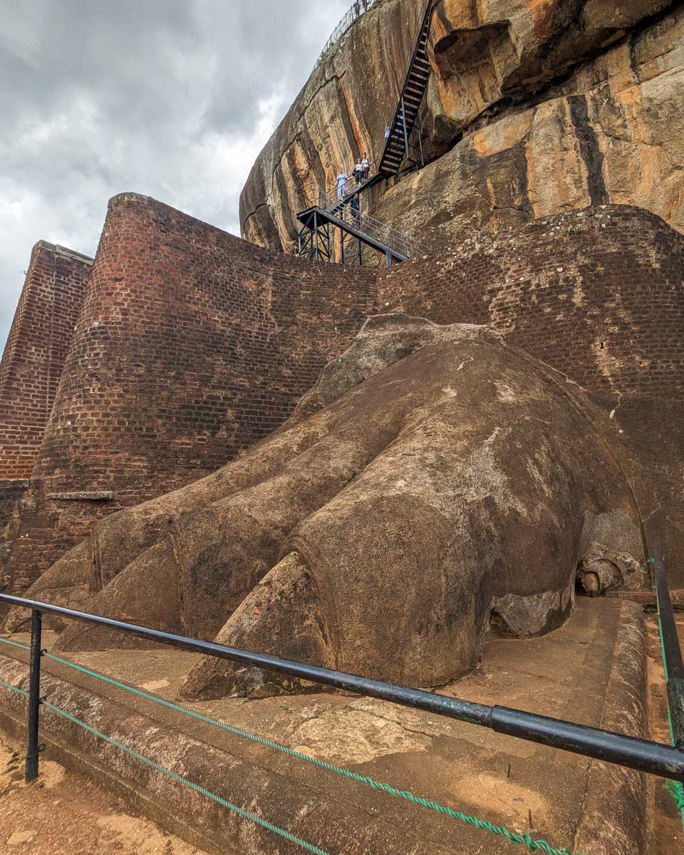 Lions paw at Sigiriya Sri Lanka