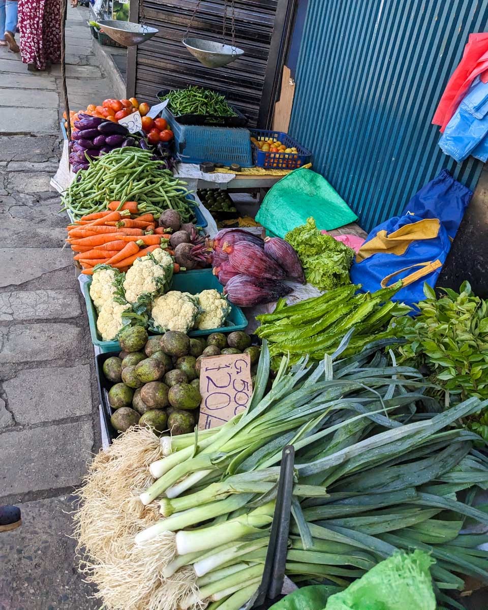 Produce for sale in Colombo Sri Lanka