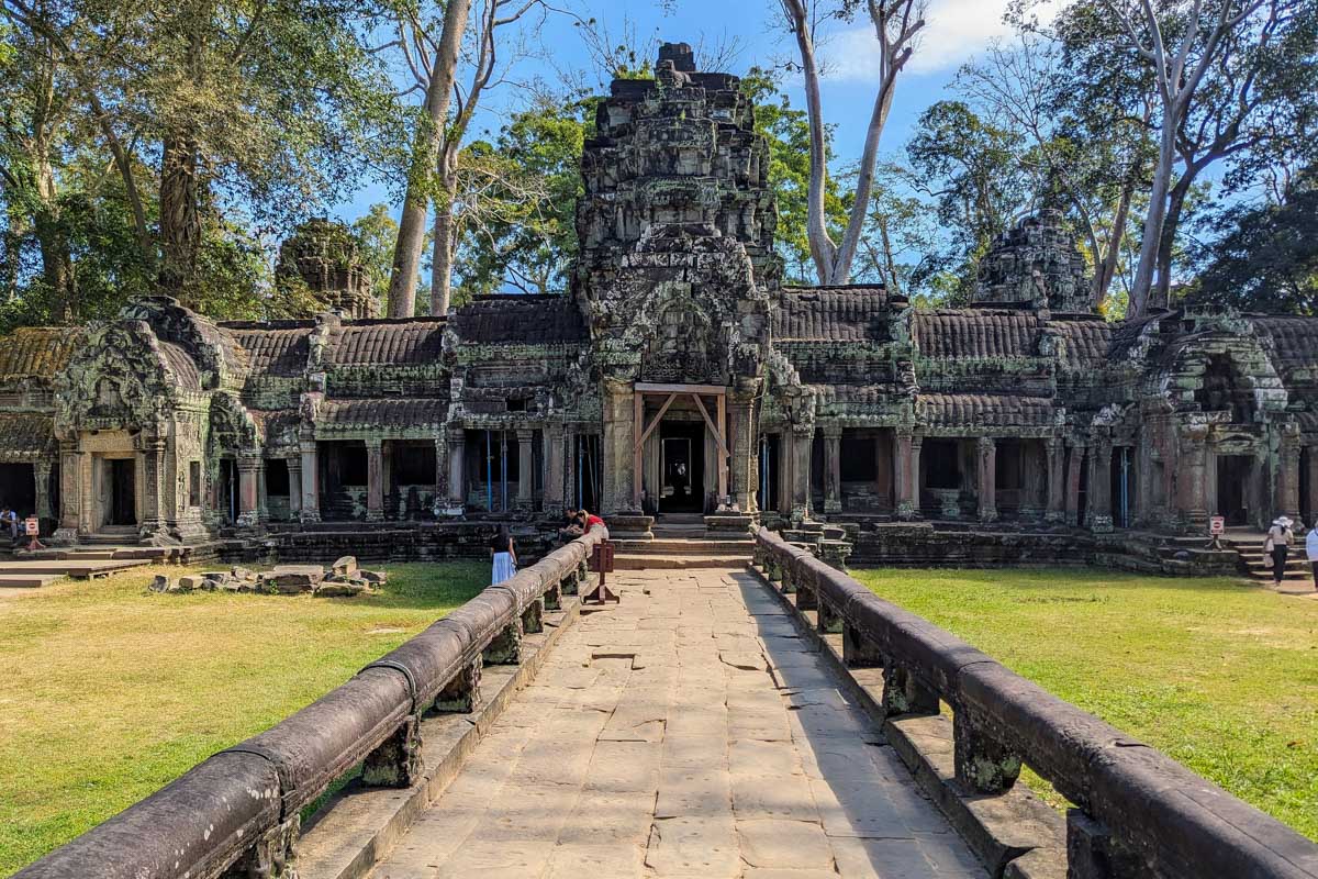 Ta Prohm Temple Front Angkor Wat Siem Reap Cambodia